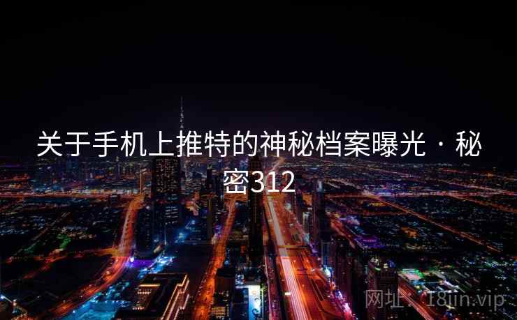 关于手机上推特的神秘档案曝光 · 秘密312